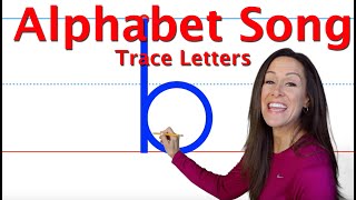 Alphabet Song Trace the Letters in the Alphabet  Circles and Lines  Patty Shukla  ABCs Song [upl. by Razaele]