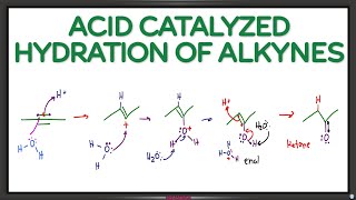 Alkyne Acid Catalyzed Hydration Reaction and Mechanism [upl. by Oigroeg379]