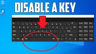 How to DisableBlock a Key in Your Windows 10 Keyboard [upl. by Zerelda]