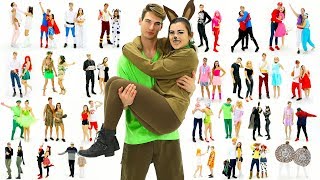 30 LastMinute COUPLE Halloween Costume Ideas DIY Costumes  CloeCouture [upl. by Uta]