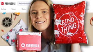 The HONEST TRUTH About RedBubble Reviewing amp Unboxing RedBubble Products [upl. by Attaymik]