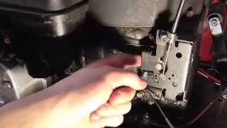 Briggs and Stratton Old Style Mechanical Governor Adjustment Setup [upl. by Nyrat]