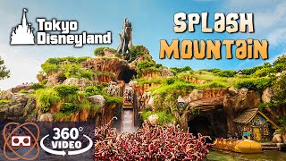 5K 360 Splash Mountain Tokyo Disney Resort  Full 360 POV [upl. by Tunk524]