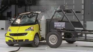 First Institute crash tests of Smart car [upl. by Nerad]