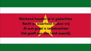 Hymne national de la Suriname [upl. by Janenna]