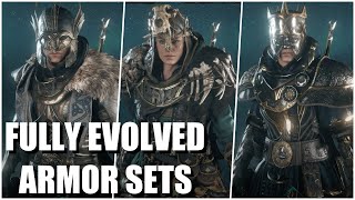 Assassins Creed Valhalla  All Fully Evolved Armor Sets [upl. by Graham]