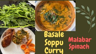 Basale Soppu Coconut CurryMalabar Spinach [upl. by Lobel606]