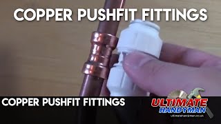 copper pushfit fittings [upl. by Nellac639]