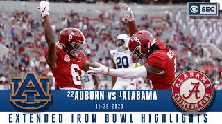 22 Auburn Tigers vs 1 Alabama Crimson Tide Extended Highlights  CBS Sports HQ [upl. by Llenet]