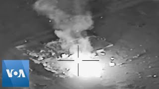 Satellite Images of US Air Strikes in Iraq Released [upl. by Ivory103]