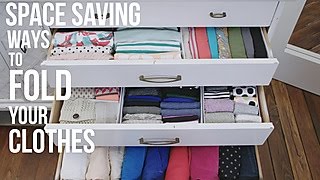 How to Fold Your Clothes to Save Space  HGTV [upl. by Labana]