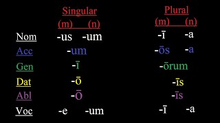 The Second Declension in Latin Made Simple [upl. by Griffiths502]