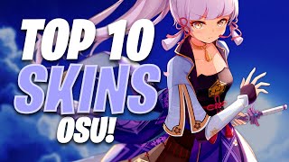 osu Top 10 Beautiful Skins Compilation 2021 [upl. by Krakow386]