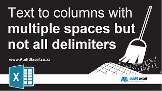 Text to columns in Excel with multiple spaces formula splitting [upl. by Irehc]