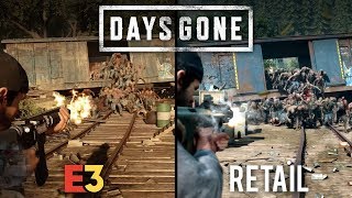 Days Gone E3 vs Retail  Direct Comparison [upl. by Josias]