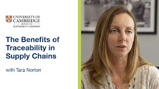 The Benefits of Traceability in Supply Chains  University of Cambridge [upl. by Nhguavaj]