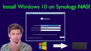 Create a Windows 10 Virtual Machine on Synology NAS  4K TUTORIAL [upl. by Nichol]