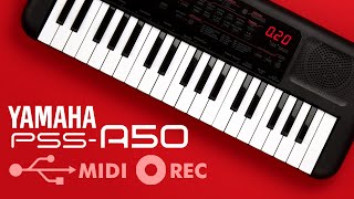 Yamaha PSSA50  Everything about Midi amp Recording [upl. by Chobot]