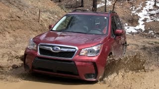 2014 Subaru Forester XT Muddy OffRoad Drive amp Review [upl. by Nerhtak]