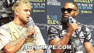 HIGHLIGHTS  HEATED JAKE PAUL VS TYRON WOODLEY TRASH TALK ROUND 2 PRESS CONFERENCE amp LA ENCOUNTER [upl. by Nosnibor]