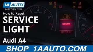 How to Reset Service Light 0409 Audi A4 [upl. by Sayers139]