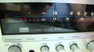 sansui R30 receiver test [upl. by Nueovas58]