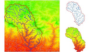 Watershed Delineation in ArcGIS  How to create Drainage Map [upl. by Wyly]