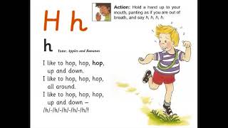 Phonics H With song Jolly Phonics [upl. by Goeger891]