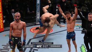 UFC Calvin Kattar Destroyes Giga Chikadze Full Highlights [upl. by Candide765]