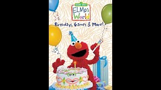 Sesame Street Elmos World Birthdays Games and More 2001 VHS [upl. by Aittam384]