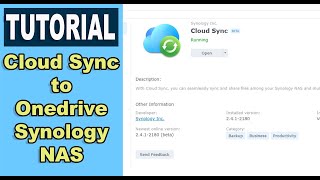 Cloud Sync setup to OneDrive  Synology NAS Setup [upl. by Winter]