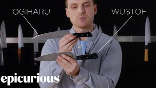 Knifemaker Explains The Difference Between Chefs Knives  Epicurious [upl. by Alleuqahs]