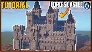 Minecraft How to Build a Lords Castle Tutorial [upl. by Tris]