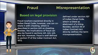 What is Difference Between Fraud amp Misrepresentation [upl. by Rudyard]