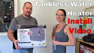 Install Electric Tankless Water Heater E01  Review Atmor Thermopro [upl. by Starks]