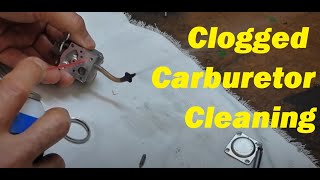 How To Clean a Clogged Carburetor on a 2 Cycle2 Stroke Engine Weed Eater Chainsaw Blower etc [upl. by Cortney]