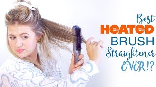 😱 BEST HEATED HAIR BRUSH STRAIGHTENER EVER  Milabu [upl. by Findlay]