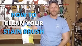 How to PROPERLY Clean Wood Stain Brushes [upl. by Samuela692]