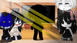 Creepypasta react to Jeff vs Slenderman  someone  Gacha Club React [upl. by Conny892]