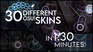 30 Different osu Skins in 130 Minutes [upl. by Nazay]