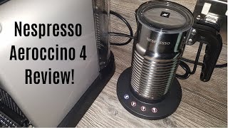 Nespresso Aeroccino 4 Milk Frother Review  Worth upgrading from the Aeroccino 3 [upl. by Moyer]