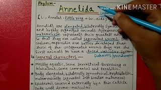 Phylum Annelida characters and classification explain [upl. by Buchanan]