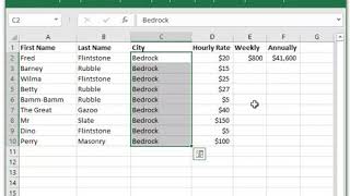 Excel  CTRLD Shortcut [upl. by Vitus]