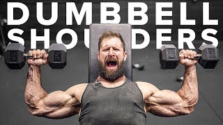 Dumbbell Shoulder Workout For HUGE DELTS DONT SKIP [upl. by Ahsyat]