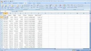 Finance in Excel 2  Import and Chart Historical Stock Prices in Excel [upl. by Hars]