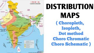 Distribution Maps in Geography In Hindi  NCERT [upl. by Fairlie]