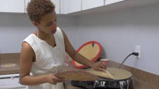 How to make Injera at home with English subtitles [upl. by Anceline627]