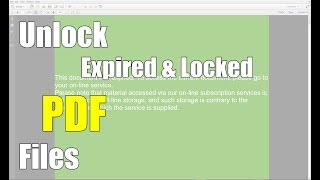 Fix PDF This document has expired  How to Open Expired PDFs [upl. by Adnamahs]