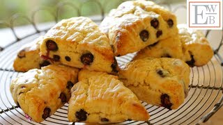 Flakey Lemon Blueberry Scones [upl. by Akilam]