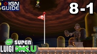 New Super Luigi U 3 Secret Exit Walkthrough  Peachs Castle 1 Magma Moat [upl. by Claudia]